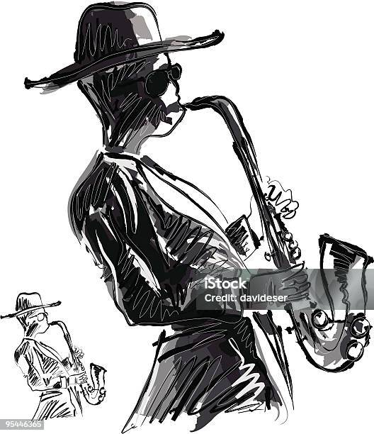 Produções El Saxo - Arte vetorial de stock e mais imagens de Rhythm And Blues - Rhythm And Blues, Dixieland Jazz, Improv