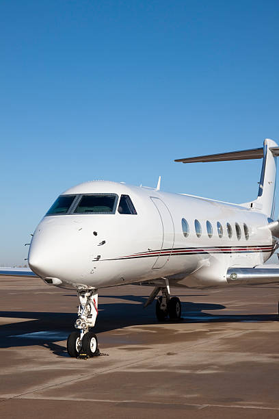 istock Front View of a Private Jet Airplane XL 95446518