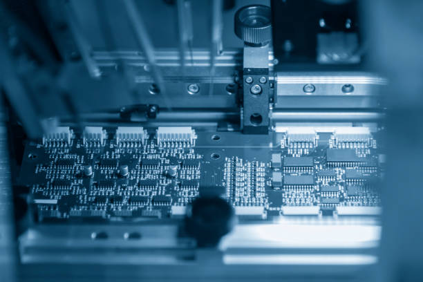 istock The microchip on the main board in the assembly line 954478390