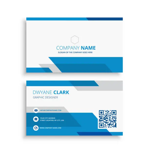 Vector illustration of business card design