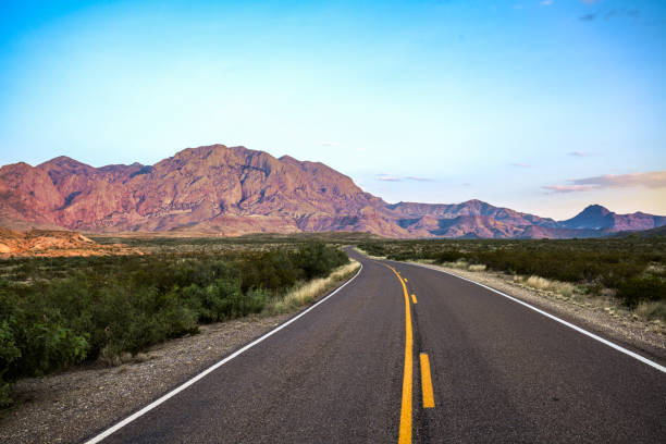 istock Road at big bend national park, Texas, USA 954487942