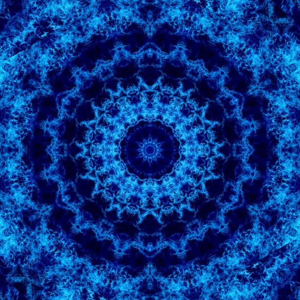 A creative colorful mandala, sacred geometry, abstract kaleidoscope wallpaper. Digital ethnic fractal artwork. Stylish and symmetric graphic design that is great for textile or print decoration.