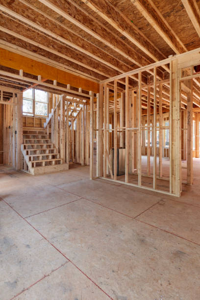 istock Interior view of a new home construction 954491348