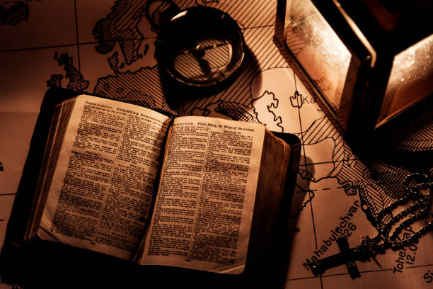istock An old bible on a wooden table 954510096