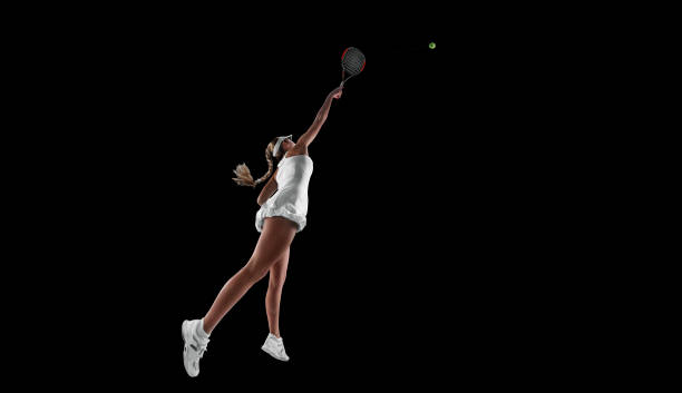 istock tennis isolated on black 954514134