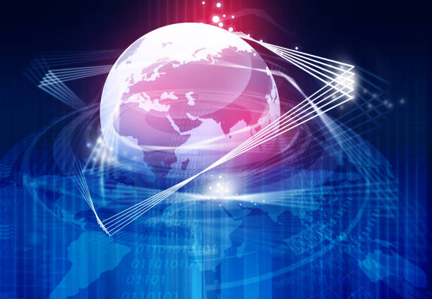istock Earth with fiber optic, global communication 954514412