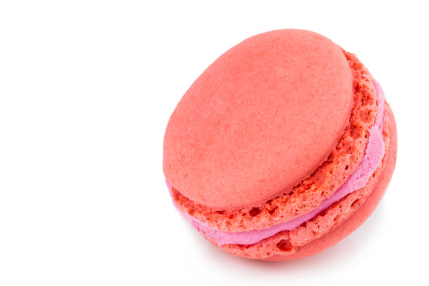 istock Cake macaron or macaroon isolated on white background, sweet and colorful dessert 954514812