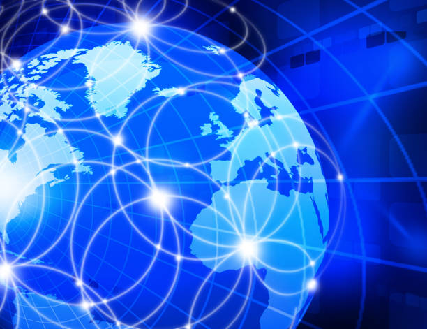 istock Futuristic background of Global business network 954514876