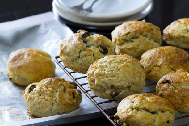 istock Freshly baked home made scones in the kitchen 954519608