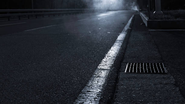 istock urban Winter morning road 954523230