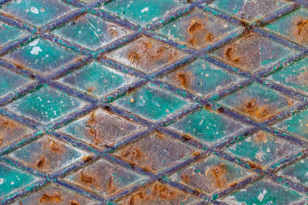 istock Abstract colorful rusty metal background, rusty metal texture 954527214