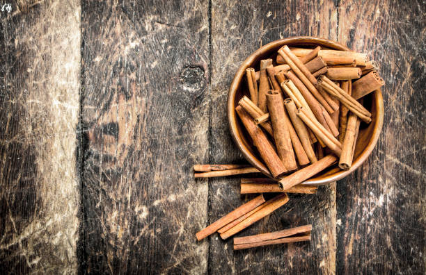 istock Sticks of cinnamon in a bowl. 954528810