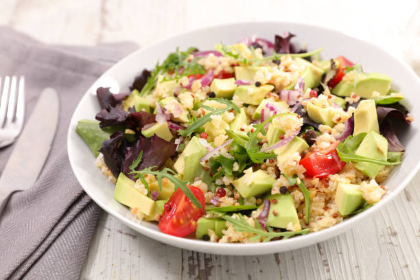 istock quinoa salad with tomato and avocado 954537014