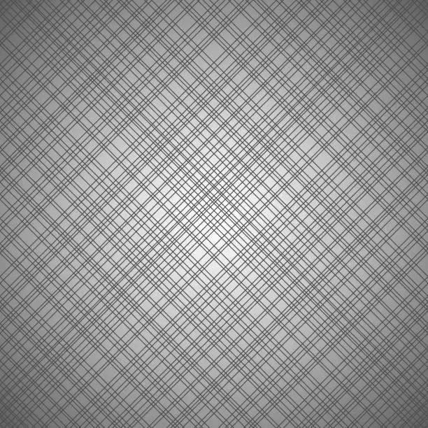 Vector illustration of Monochrome seamless pattern with cross lines