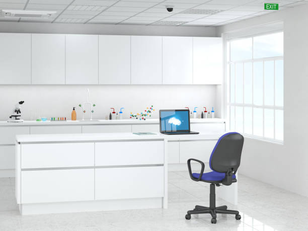 Modern laboratory Modern laboratory cleanroom photos stock pictures, royalty-free photos & images