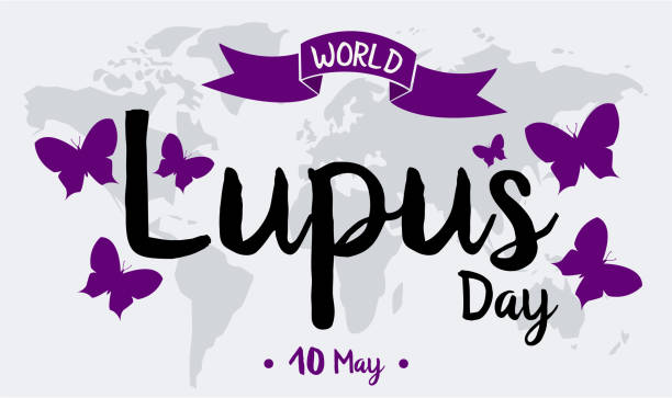 ilustraciones, imágenes clip art, dibujos animados e iconos de stock de día del lupus - beast cancer awareness month