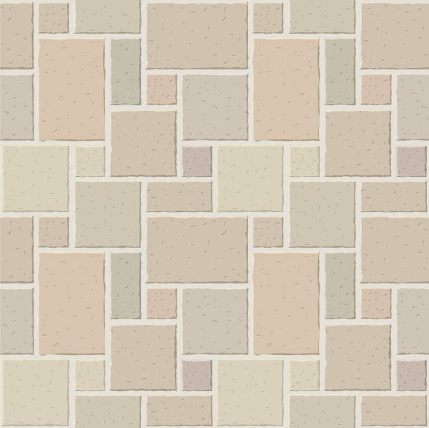 nahtlose muster stein rau - stone brick pattern concrete stock-grafiken, -clipart, -cartoons und -symbole