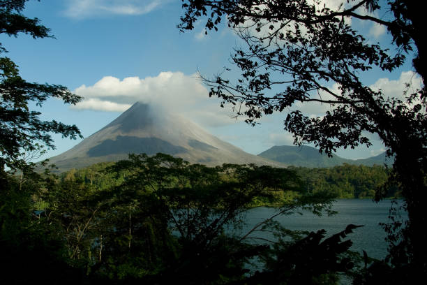 Mount Penanggungan is a small stratovolcano, immediately north of Arjuno-Welirang volcanic complex in East Java province, Java island, Indonesia. Mount Penanggungan is about 40 kilometers south of Surabaya, and can be seen from there on a clear day.