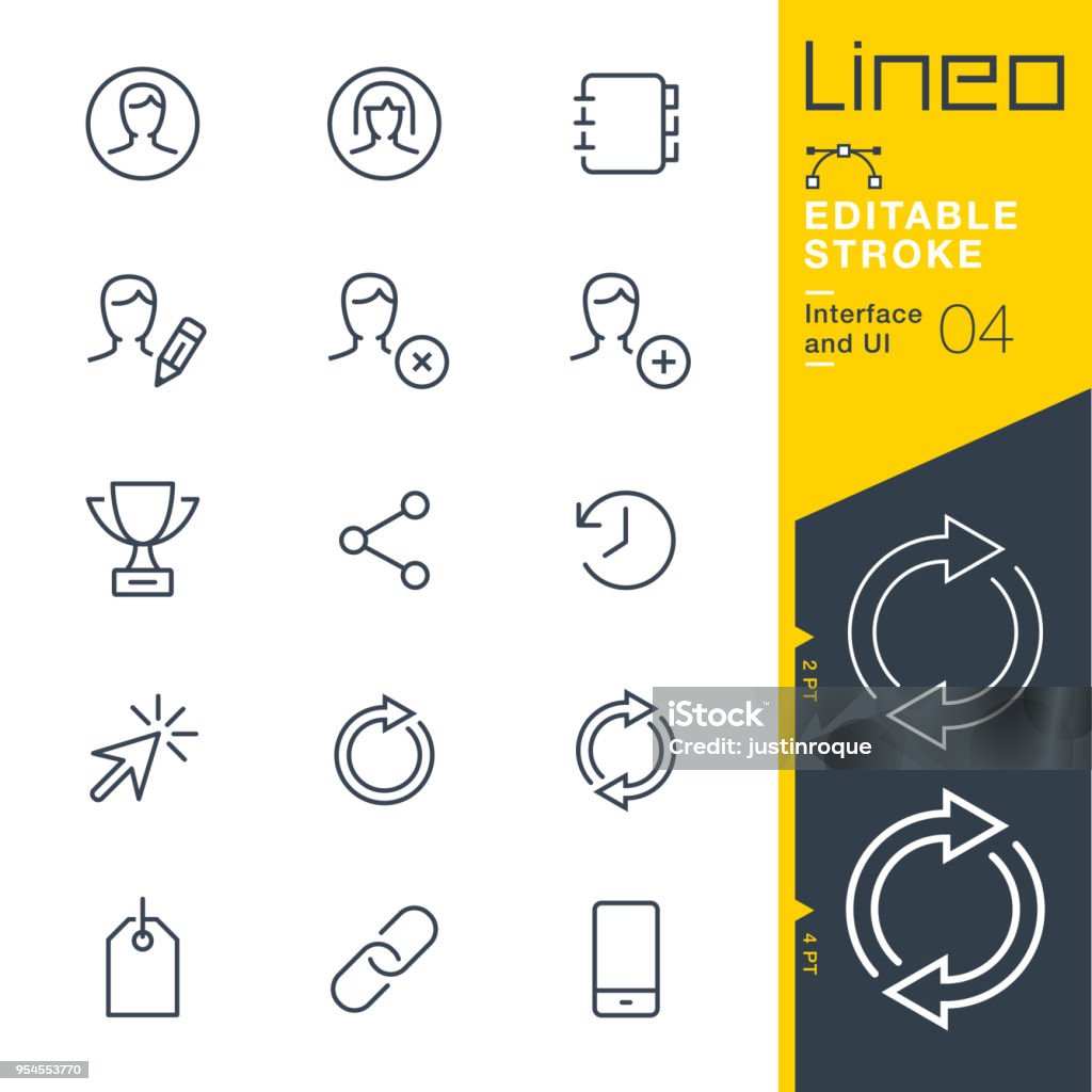 Lineo Editable Stroke - Interface and UI line icons Vector Icons - Adjust stroke weight - Expand to any size - Change to any colour Icon Symbol stock vector