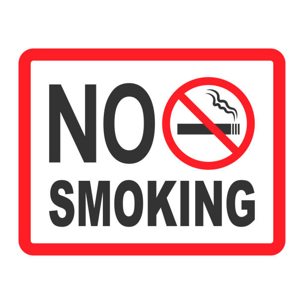 istock No Smoking sign icon. Cigarette symbol. Graphic design element. Flat no smoking symbol on white background. Vector 954558276