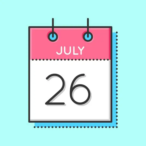 Vector illustration of Vector Calendar Icon