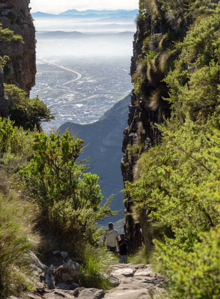 Platteklip Gorge, Table Mountain, Cape Town, South Africa stock photo