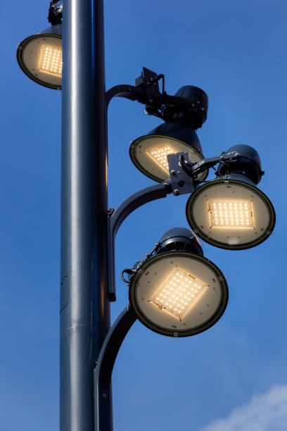istock Energy saving led street lights 954578158