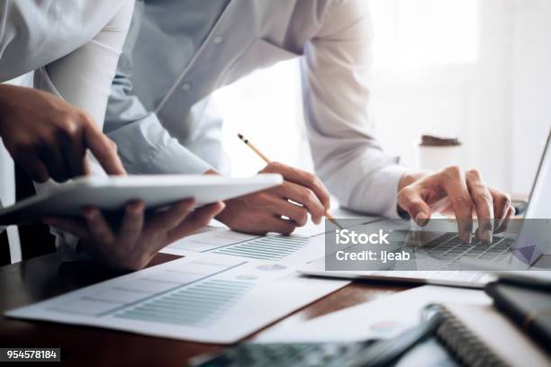 Investor Working New Startup Project Stock Photo - Download Image Now - Business, Finance, Advice