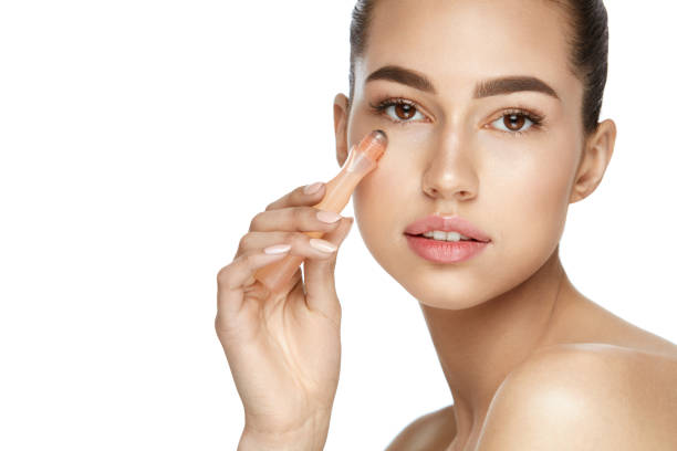 istock Eye Skin Beauty. Woman Using Cream Under Eyes 954595722