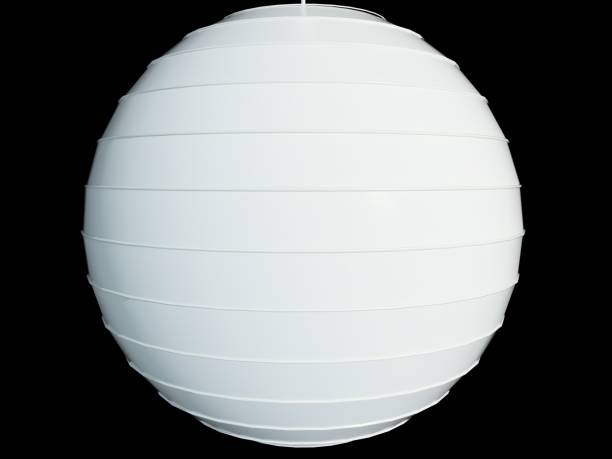 istock 3d rendering of a white lamp pendant isolated on a black background 954610940