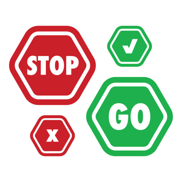 stop und go - green light stock-grafiken, -clipart, -cartoons und -symbole