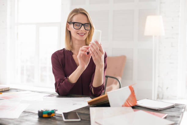 istock Professional female designer viewing plafond 954617578