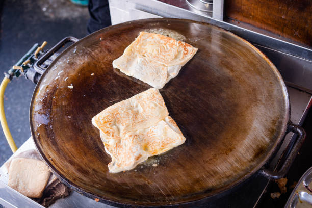 Making Murtabak in Kuala Lumpur, Malaysia.