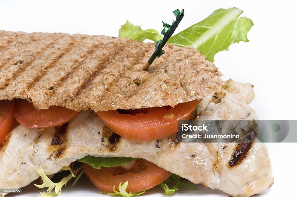 Chicken Panini  Bread Stock Photo