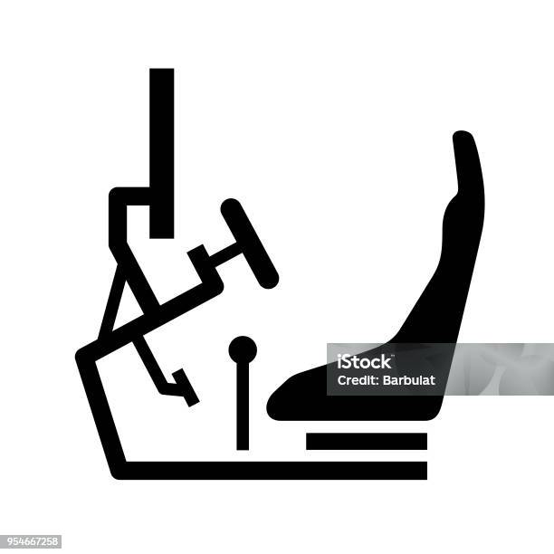 Rennsimulatorcockpit Stock Vektor Art und mehr Bilder von Simulator - Simulator, Auto, Icon