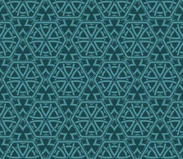 istock Modern seamless geometric ornament. Vector illustration. Line art design. For print, wallpaper, backgorund 954694272