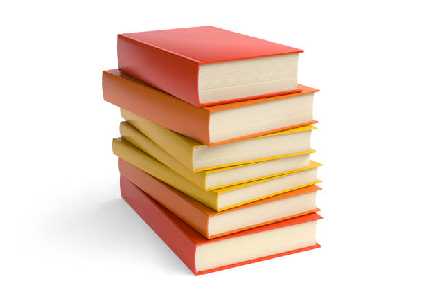 istock pile of books on white background - 3d illustration rendering 954696398