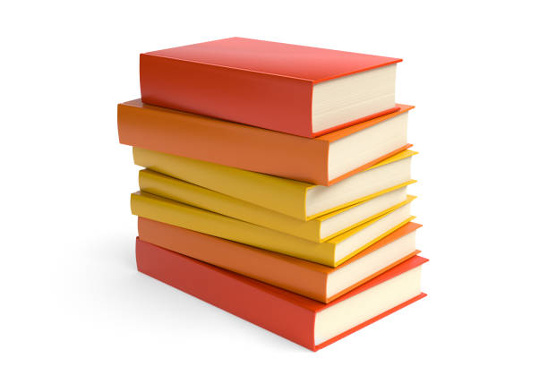 istock pile of books on white background - 3d illustration rendering 954696410