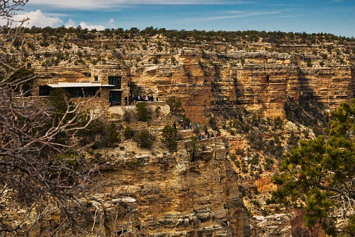 Scenic View of Lookout Studio at the Grand Canyon, Arizona