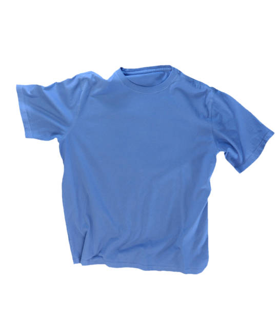 istock Blue T shirt on a white background 954702994