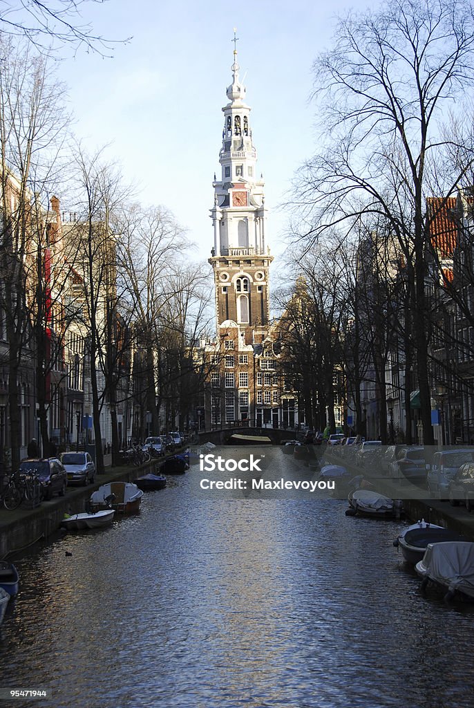 Canais de Amsterdã - Foto de stock de Amsterdã royalty-free