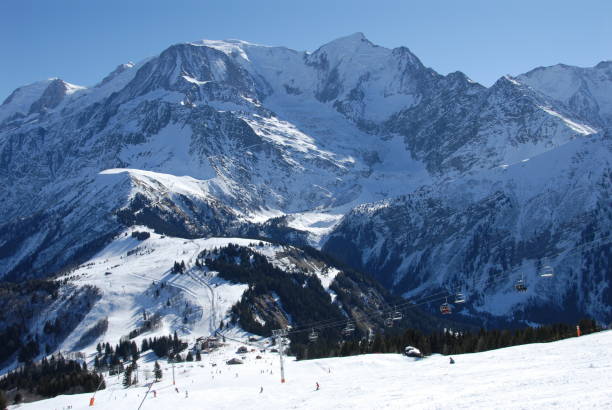 les houches'stoku - flocked zdjęcia i obrazy z banku zdjęć