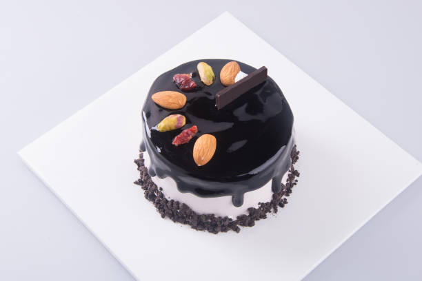 istock birthday Ice-cream cake on background 954723468