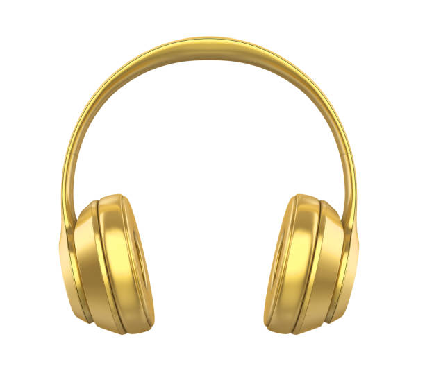 istock Golden Headphones Isolated 954728784