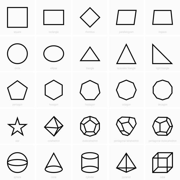Geometric figures icons Available in high-resolution and several sizes to fit the needs of your project. isosceles triangle stock illustrations