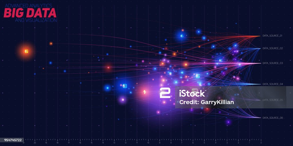 Complex Data Graphics Vector Abstract Colorful Big Data Information Sorting Visualization ...