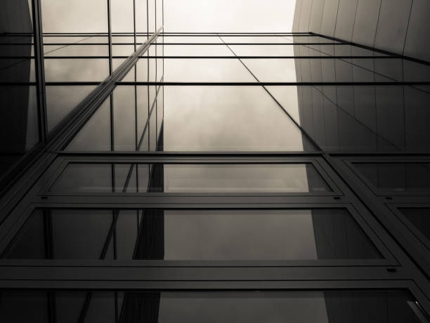 istock The glass architecture in city against a sky 954746000