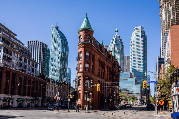 istock Construction of new buildings and district in Toronto downtown 954746142