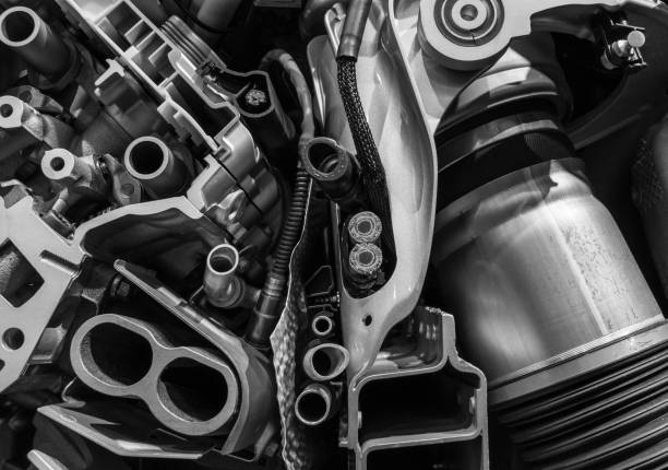 istock Mechanism of engine in a modern car 954746184