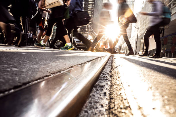 istock Traffic at rush hour in Toronto - Canada - Crossing people 954746206
